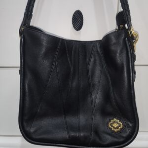 orYANY Black Leather Shoulder Bag